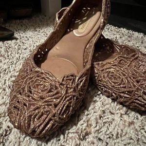 Melissa and campana glitter flat